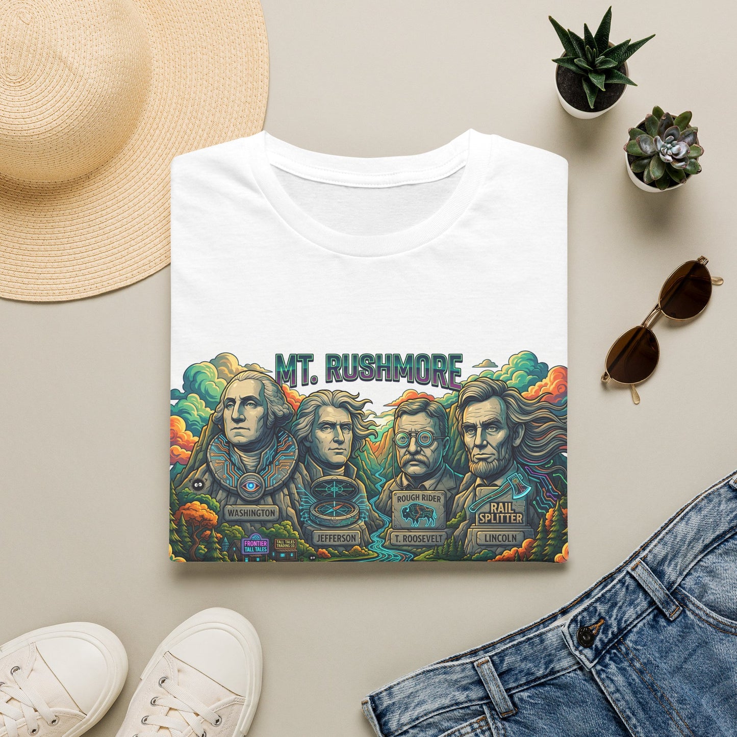 T-Shirt — Mt. Rushmore Classic Rock Portrait Tee