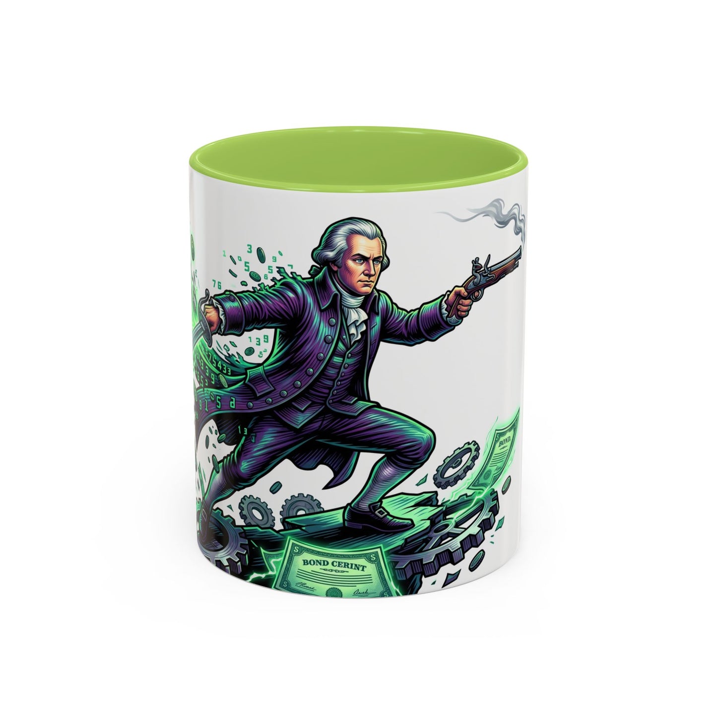Hamilton 'Revolutionary Cash Cavalier' Accent Coffee Mug (11/15 oz)