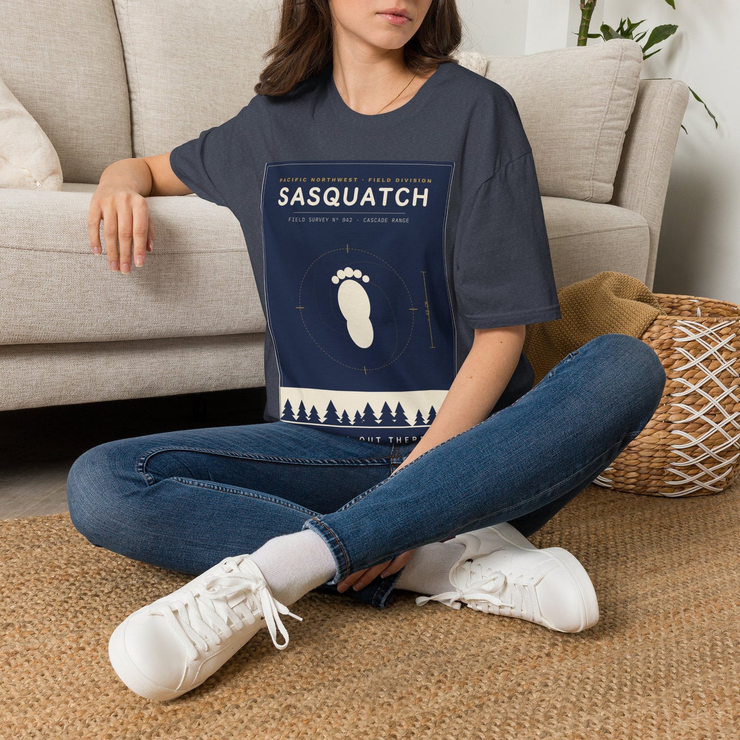 Sasquatch Graphic T-Shirt — Vintage Pacific Northwest Bigfoot Tee
