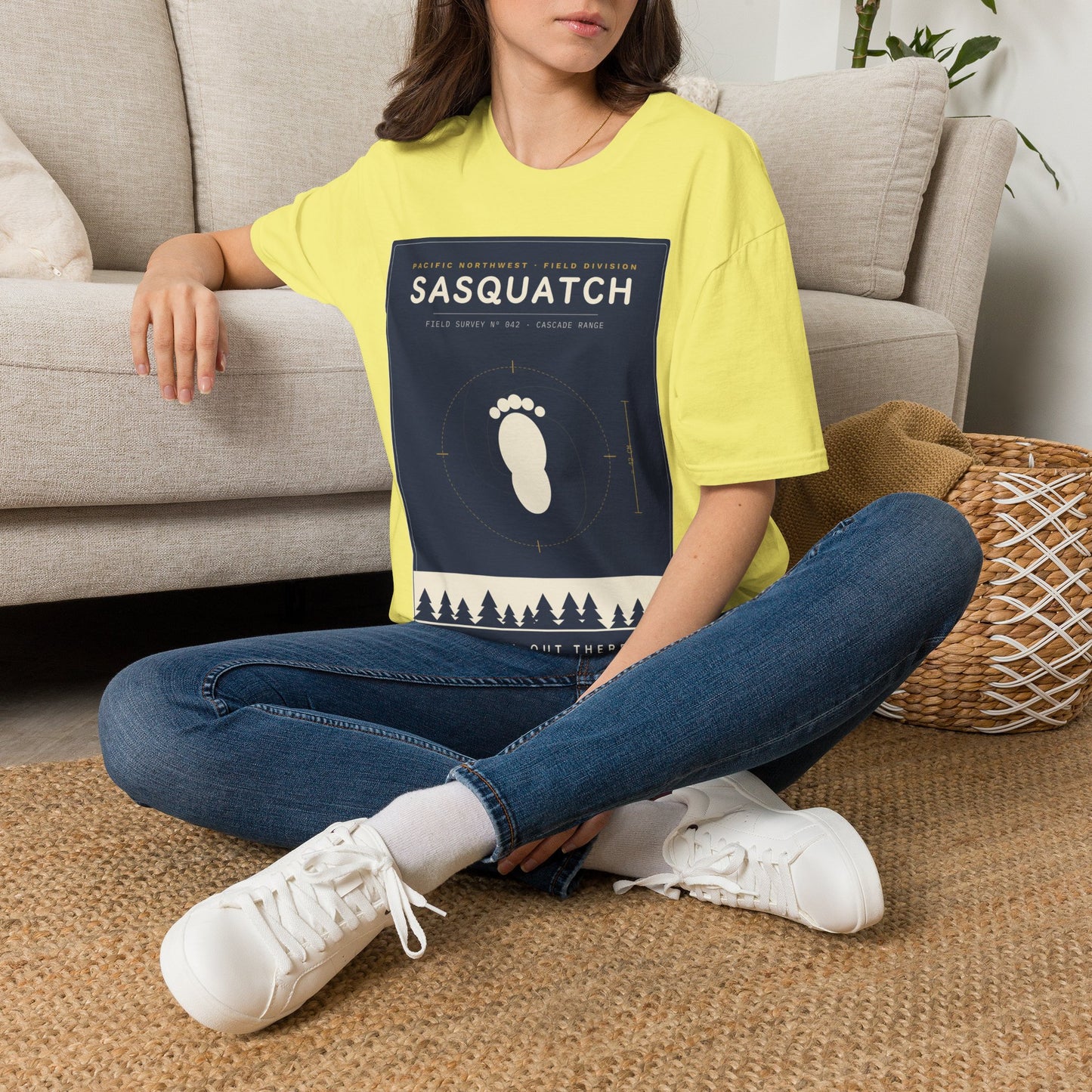 Sasquatch Graphic T-Shirt — Vintage Pacific Northwest Bigfoot Tee