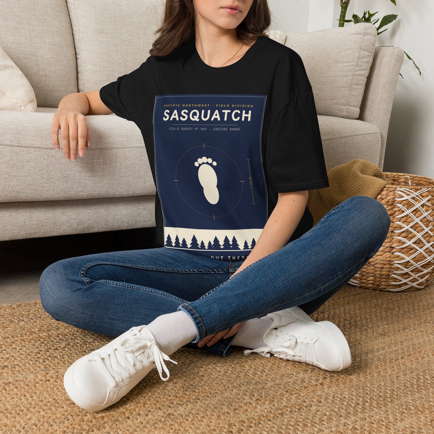 Sasquatch Graphic T-Shirt — Vintage Pacific Northwest Bigfoot Tee
