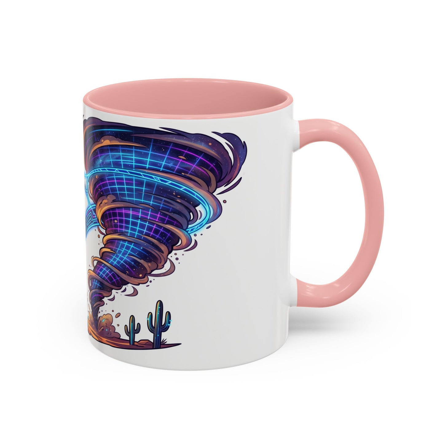Cowboy vs. Tornado Accent Coffee Mug — Western Fantasy 11oz/15oz