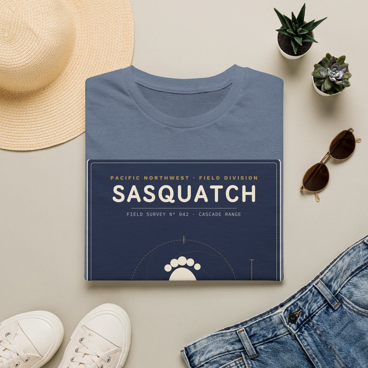 Sasquatch Graphic T-Shirt — Vintage Pacific Northwest Bigfoot Tee