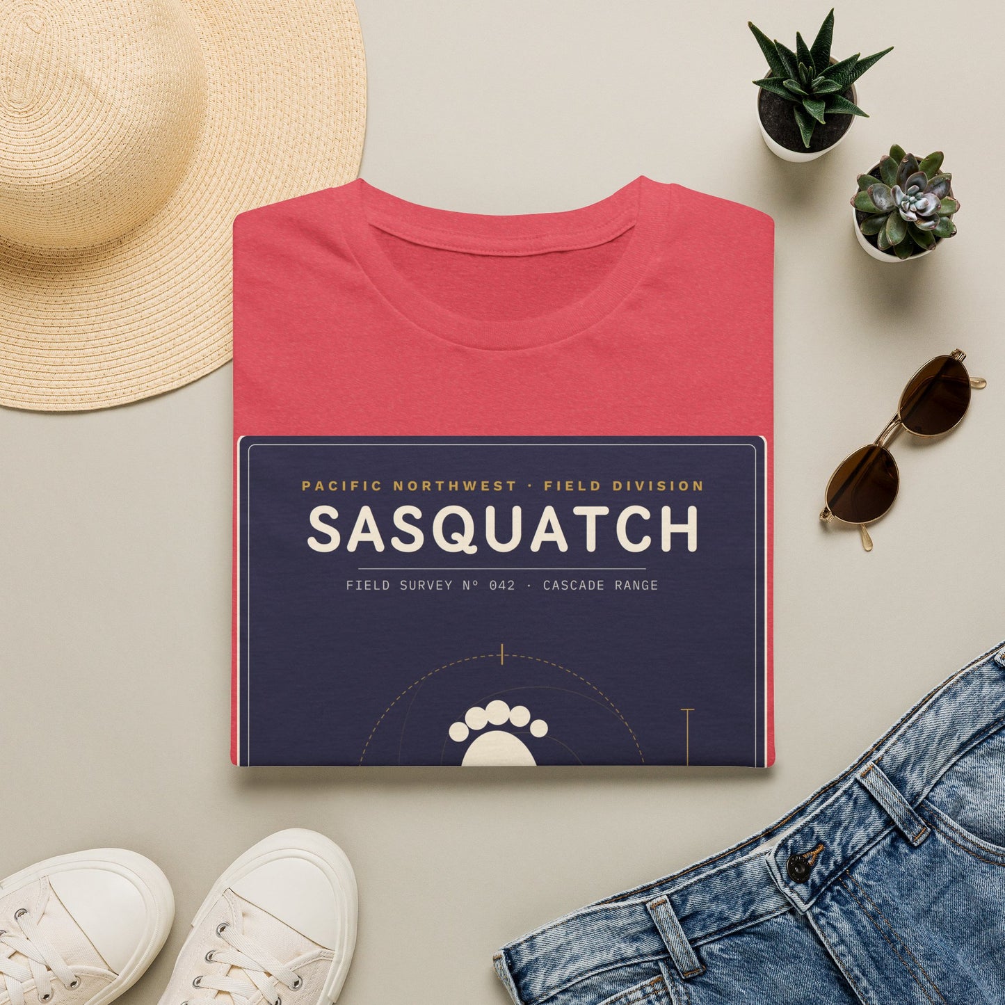Sasquatch Graphic T-Shirt — Vintage Pacific Northwest Bigfoot Tee