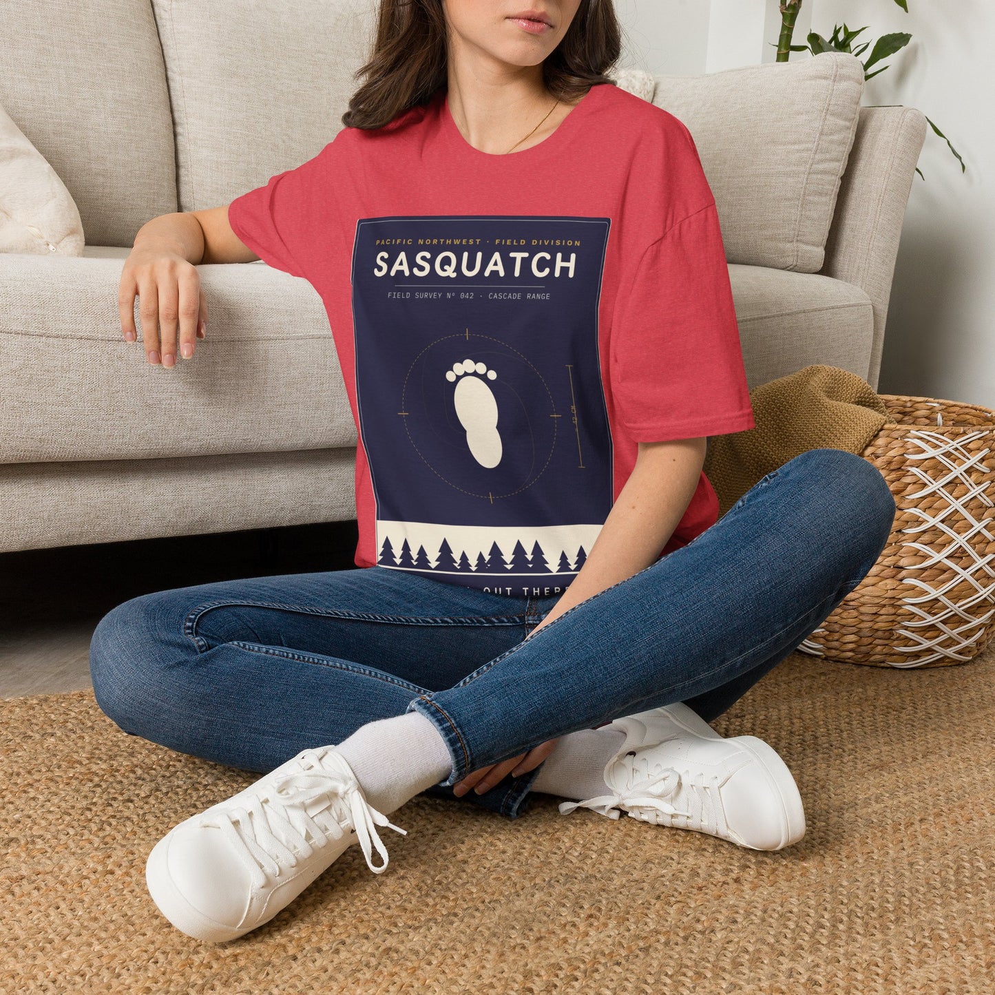 Sasquatch Graphic T-Shirt — Vintage Pacific Northwest Bigfoot Tee