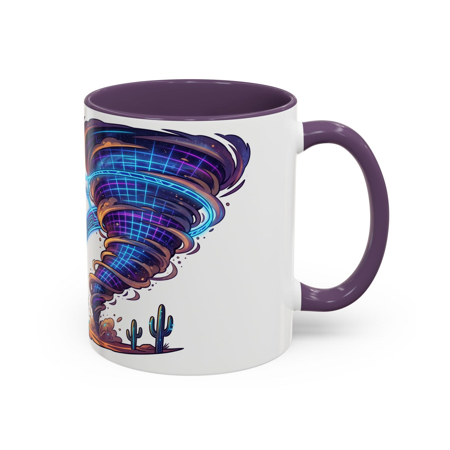Cowboy vs. Tornado Accent Coffee Mug — Western Fantasy 11oz/15oz