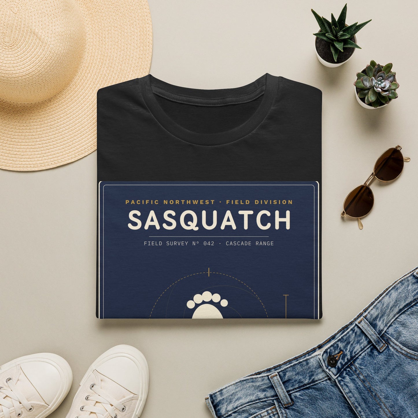 Sasquatch Graphic T-Shirt — Vintage Pacific Northwest Bigfoot Tee