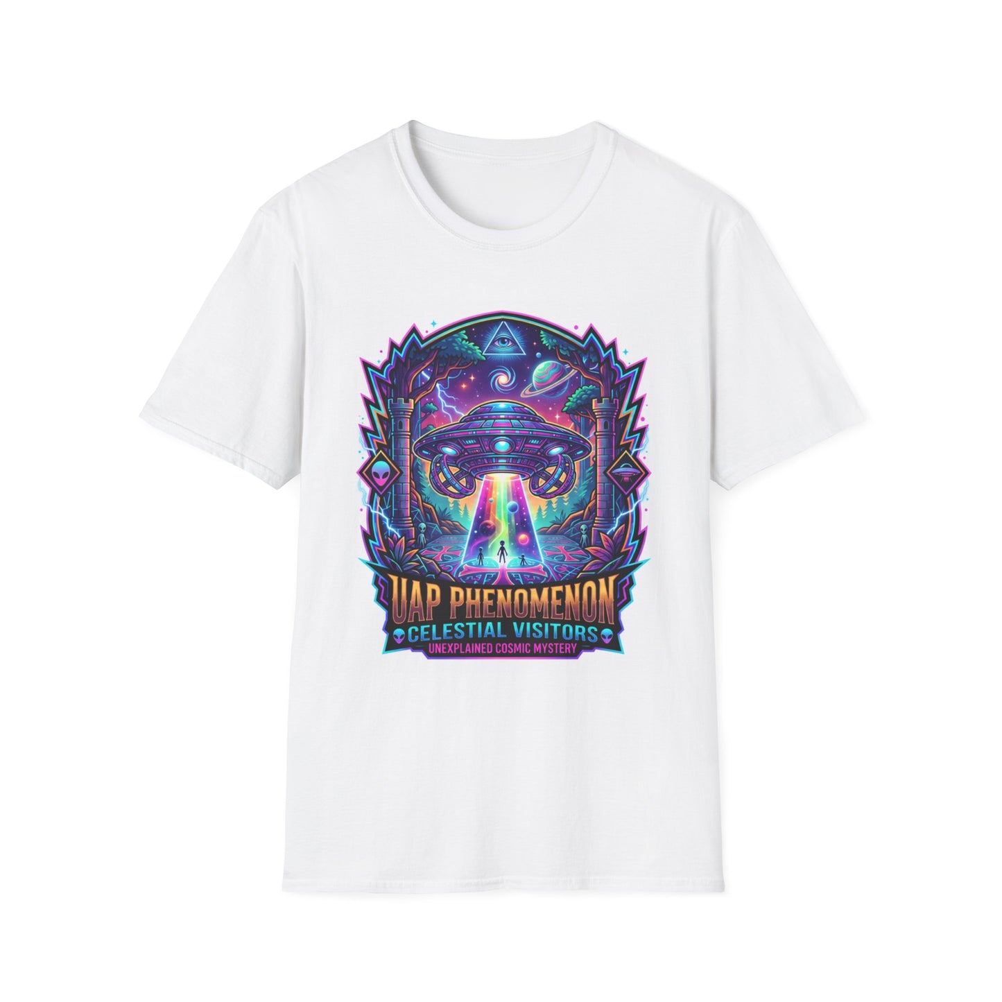 Alien Abduction T-Shirt — 'Camp Buendemon' Cosmic UFO Graphic Tee