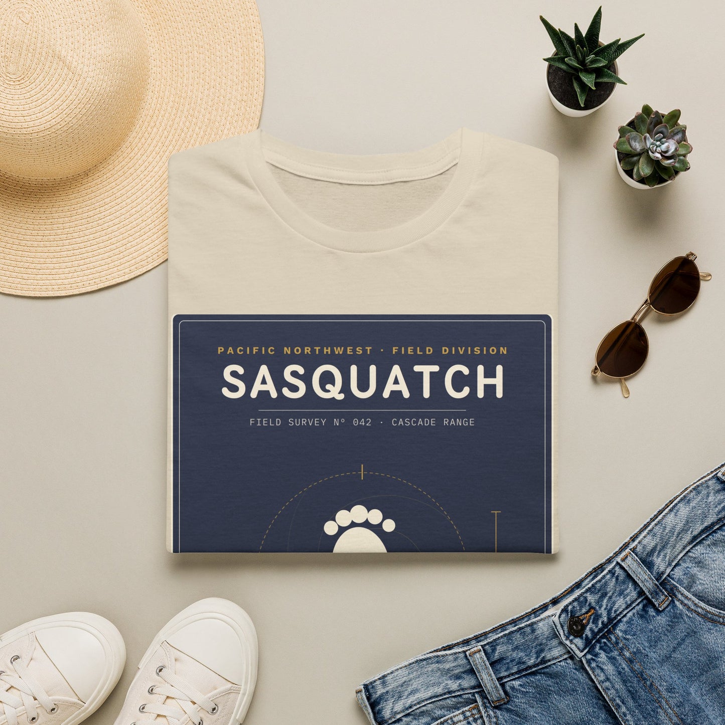 Sasquatch Graphic T-Shirt — Vintage Pacific Northwest Bigfoot Tee