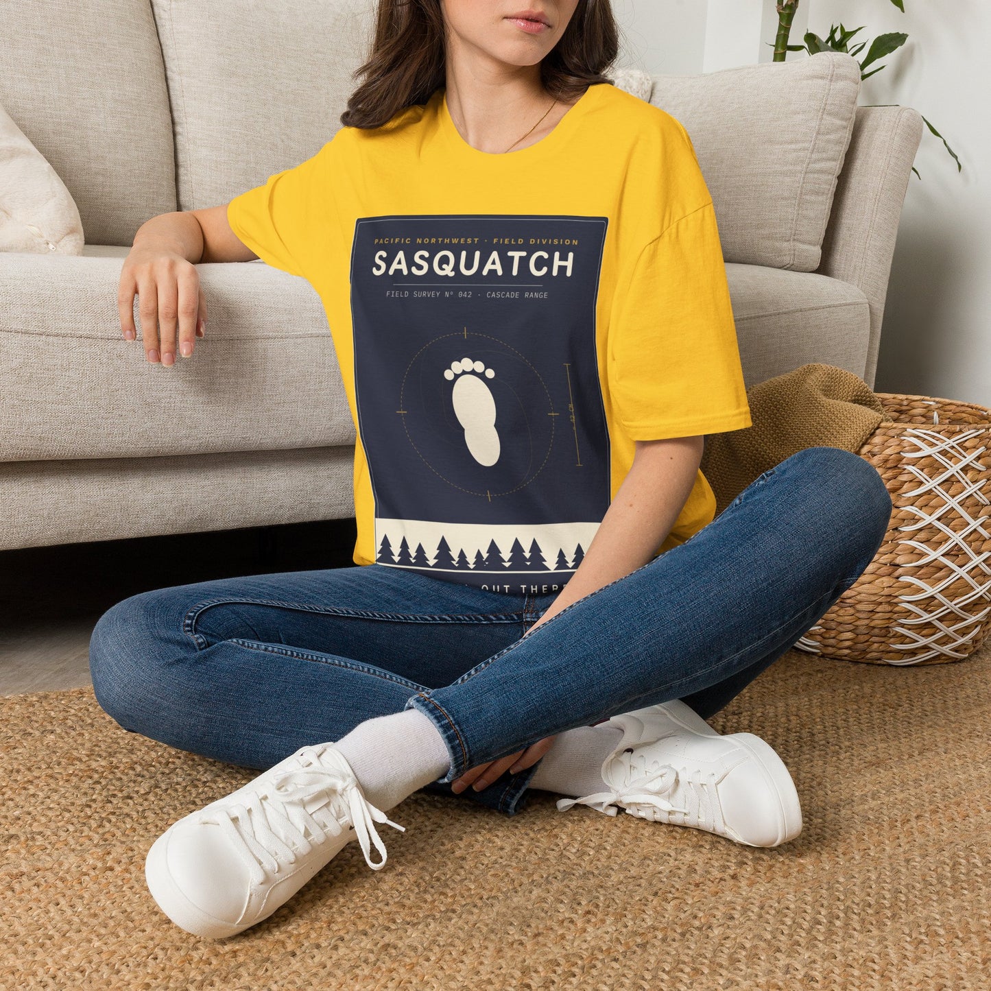 Sasquatch Graphic T-Shirt — Vintage Pacific Northwest Bigfoot Tee