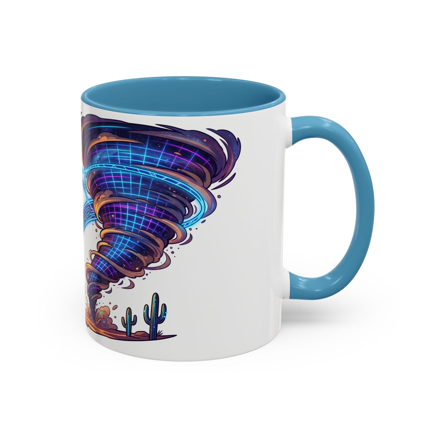 Cowboy vs. Tornado Accent Coffee Mug — Western Fantasy 11oz/15oz