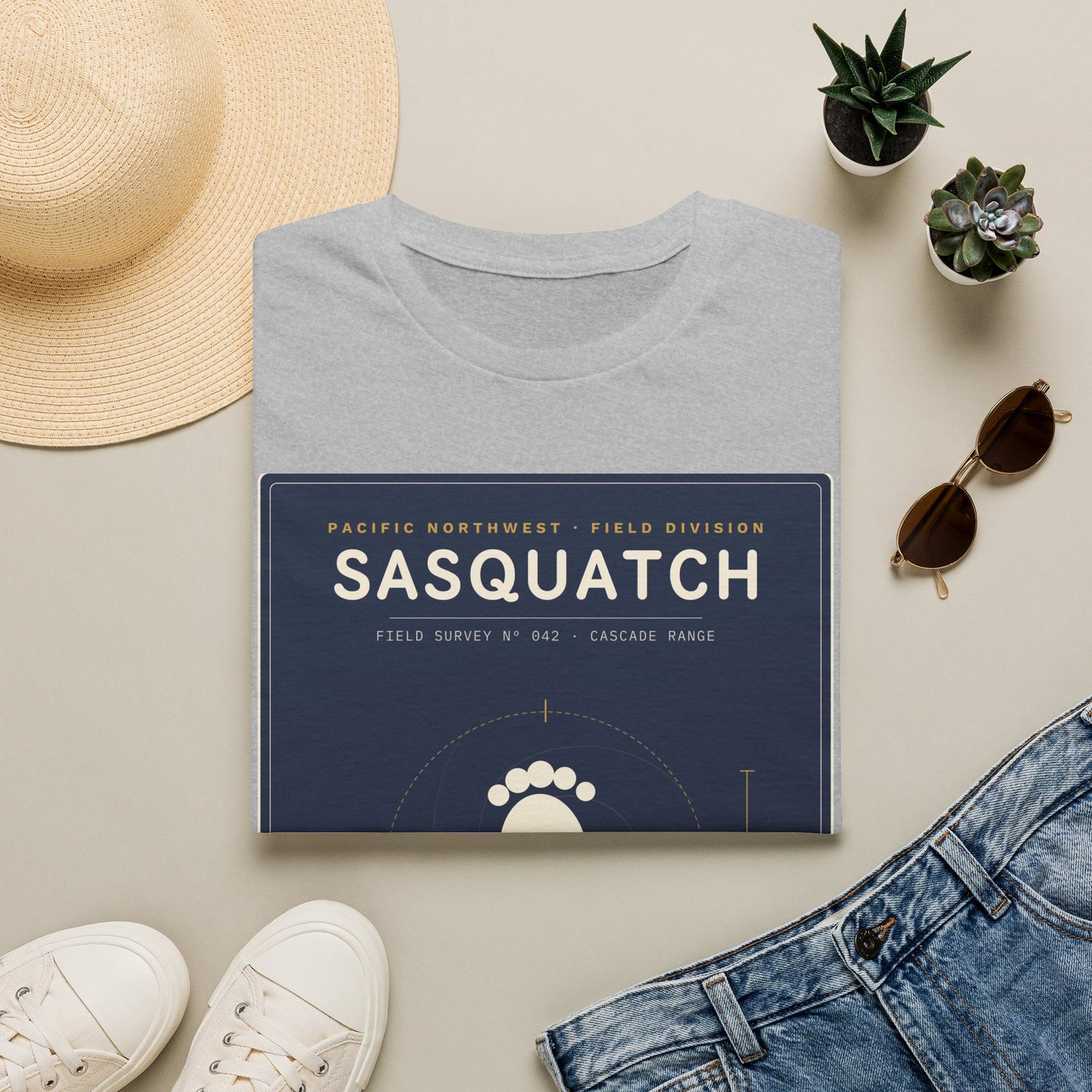 Sasquatch Graphic T-Shirt — Vintage Pacific Northwest Bigfoot Tee