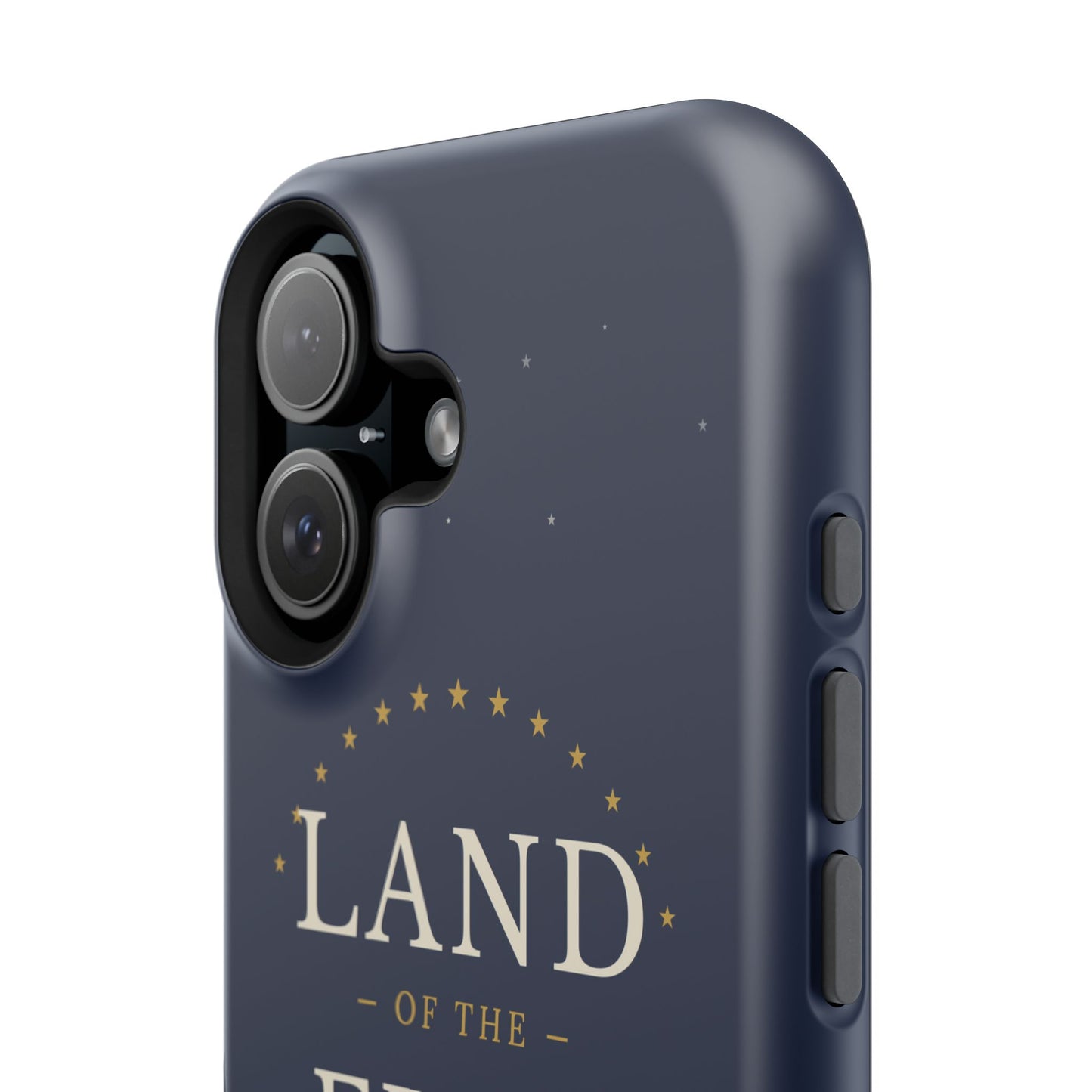 Land of the Free iPhone Impact-Resistant Case — Patriotic Stars & Stripes Phone Cover