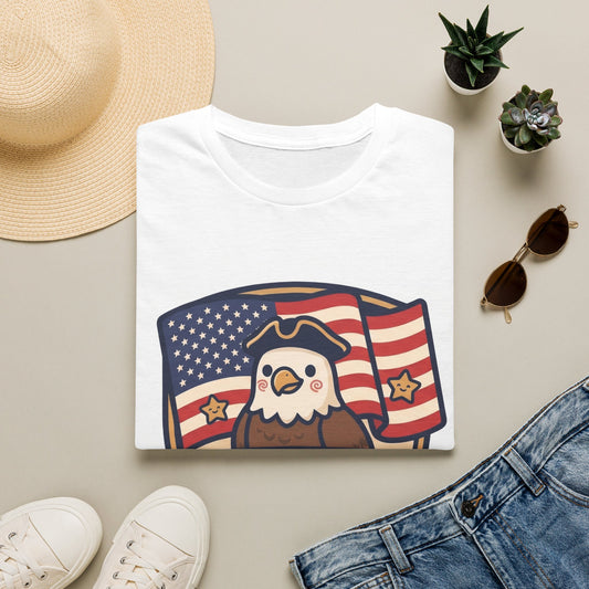 Patriotic Eagle T-Shirt — "American Spiralz: Land of the Free"