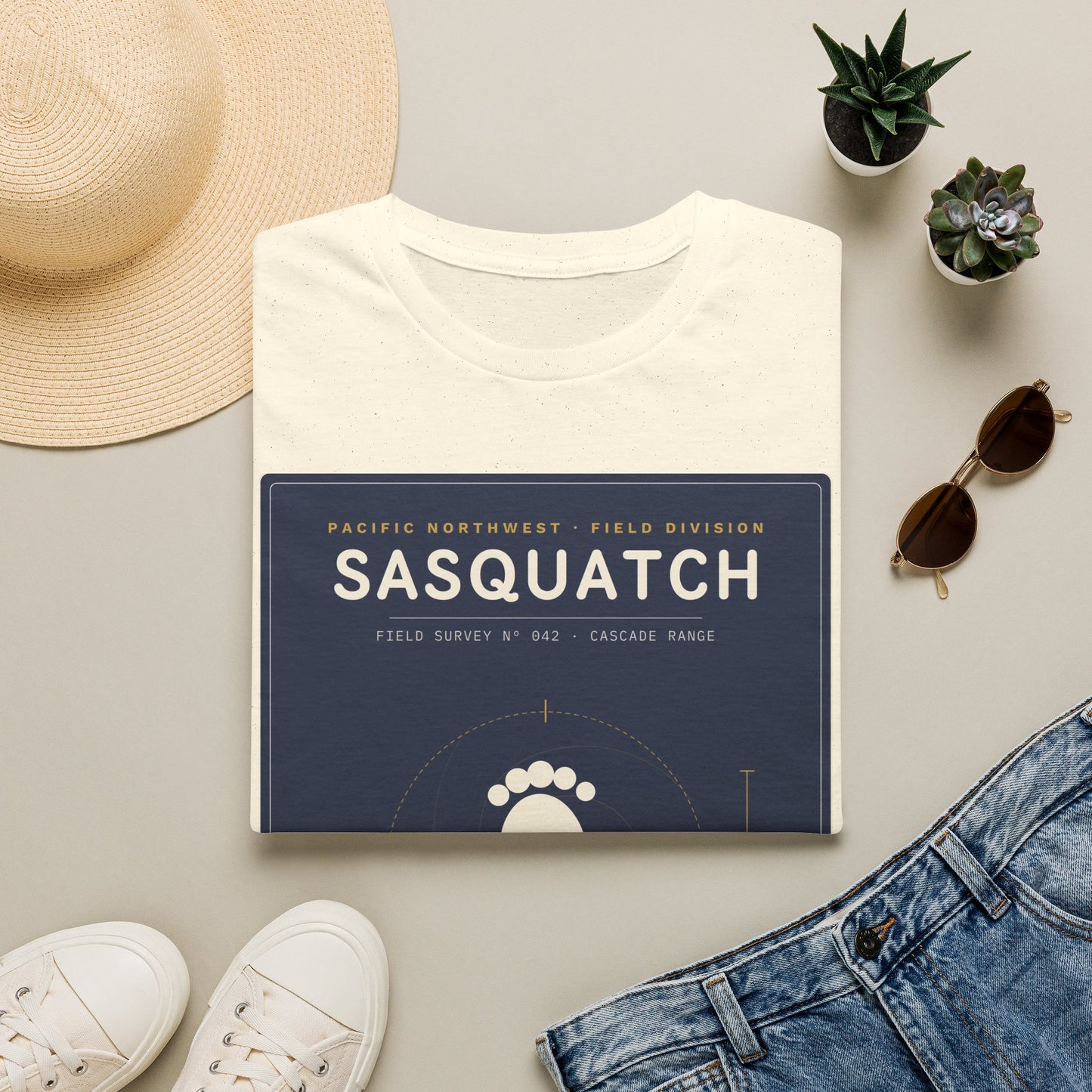 Sasquatch Graphic T-Shirt — Vintage Pacific Northwest Bigfoot Tee