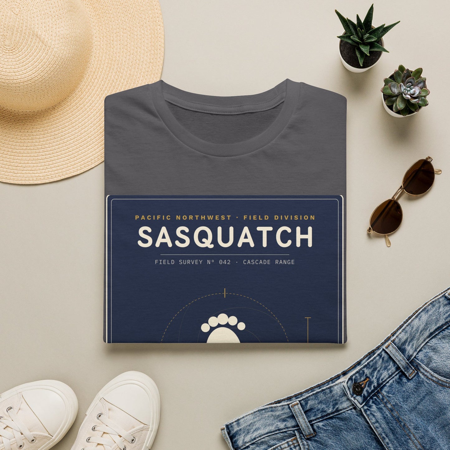 Sasquatch Graphic T-Shirt — Vintage Pacific Northwest Bigfoot Tee