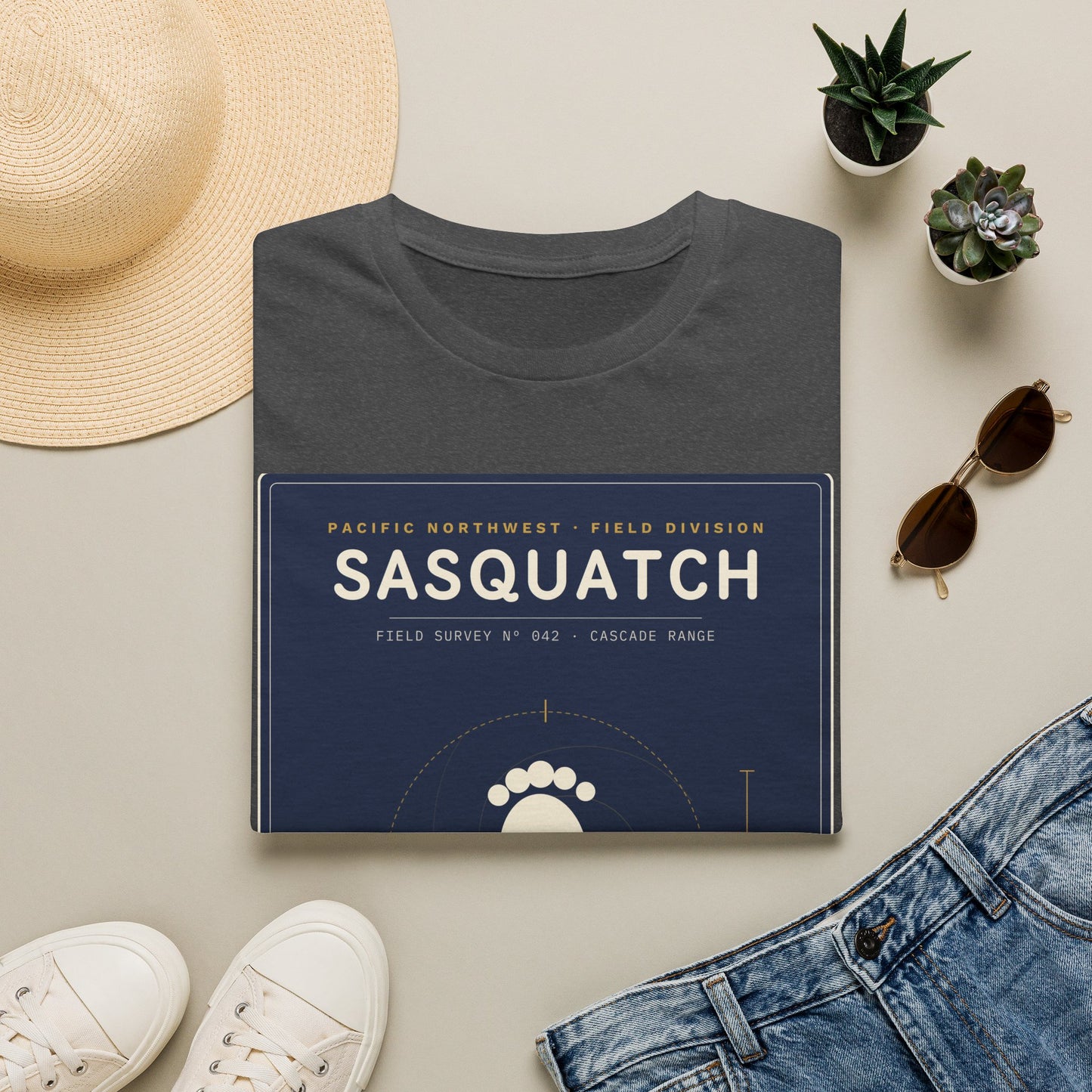 Sasquatch Graphic T-Shirt — Vintage Pacific Northwest Bigfoot Tee