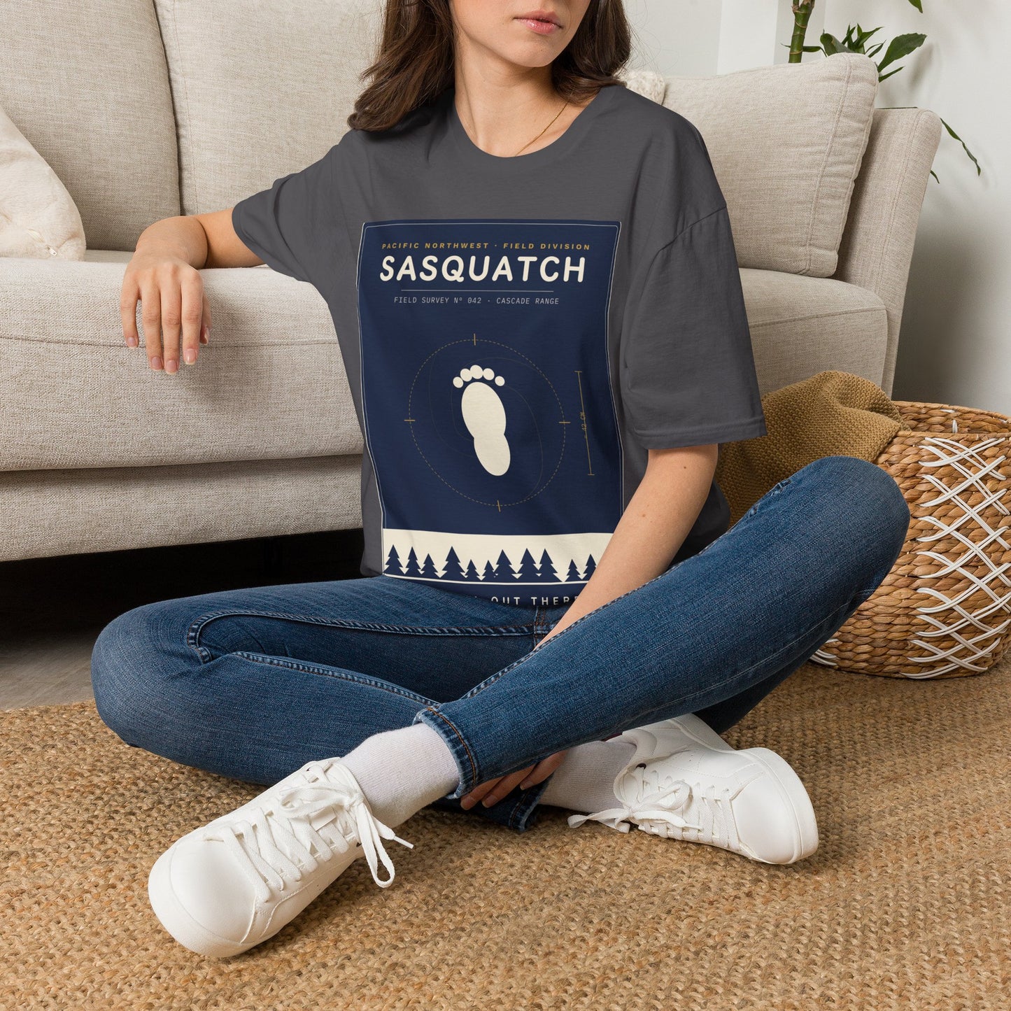 Sasquatch Graphic T-Shirt — Vintage Pacific Northwest Bigfoot Tee