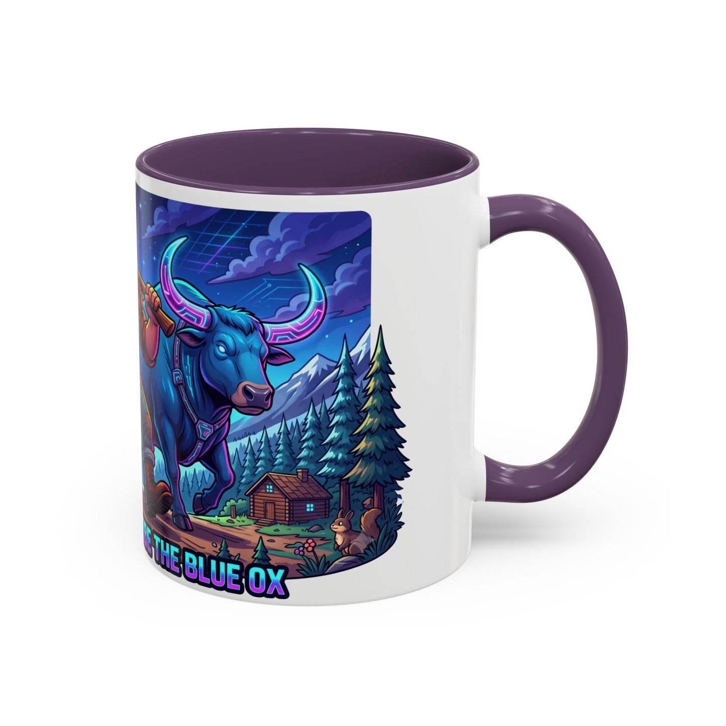 Paul Bunyan & Babe the Blue Ox Coffee Mug — Rustic Lumberjack Accent Mug