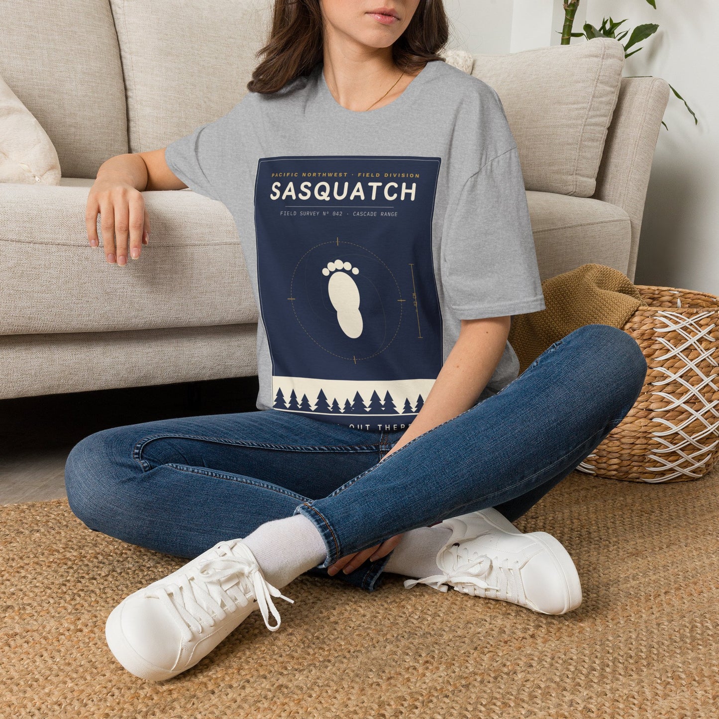 Sasquatch Graphic T-Shirt — Vintage Pacific Northwest Bigfoot Tee