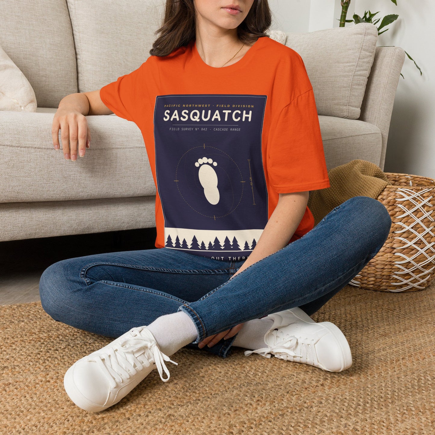 Sasquatch Graphic T-Shirt — Vintage Pacific Northwest Bigfoot Tee
