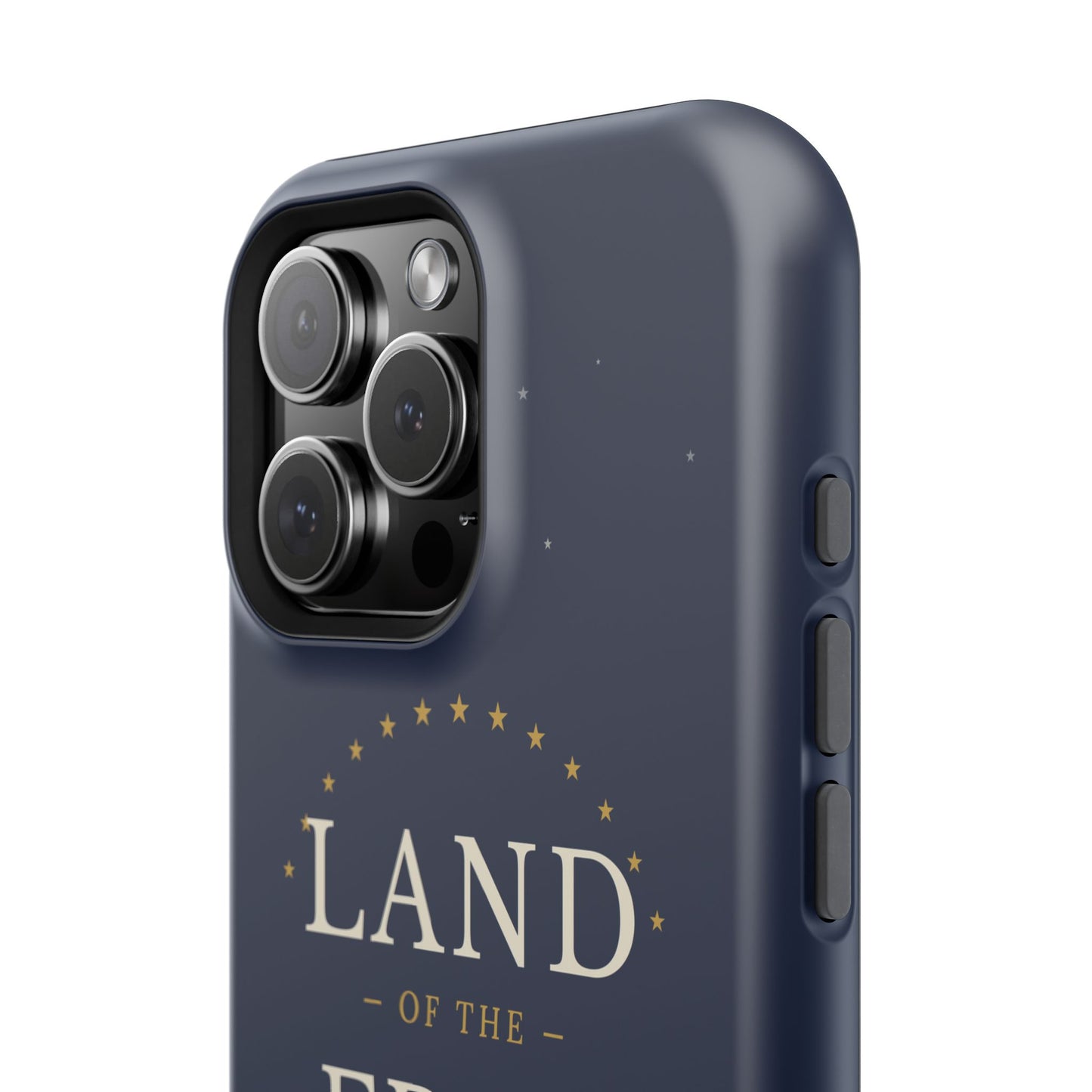 Land of the Free iPhone Impact-Resistant Case — Patriotic Stars & Stripes Phone Cover