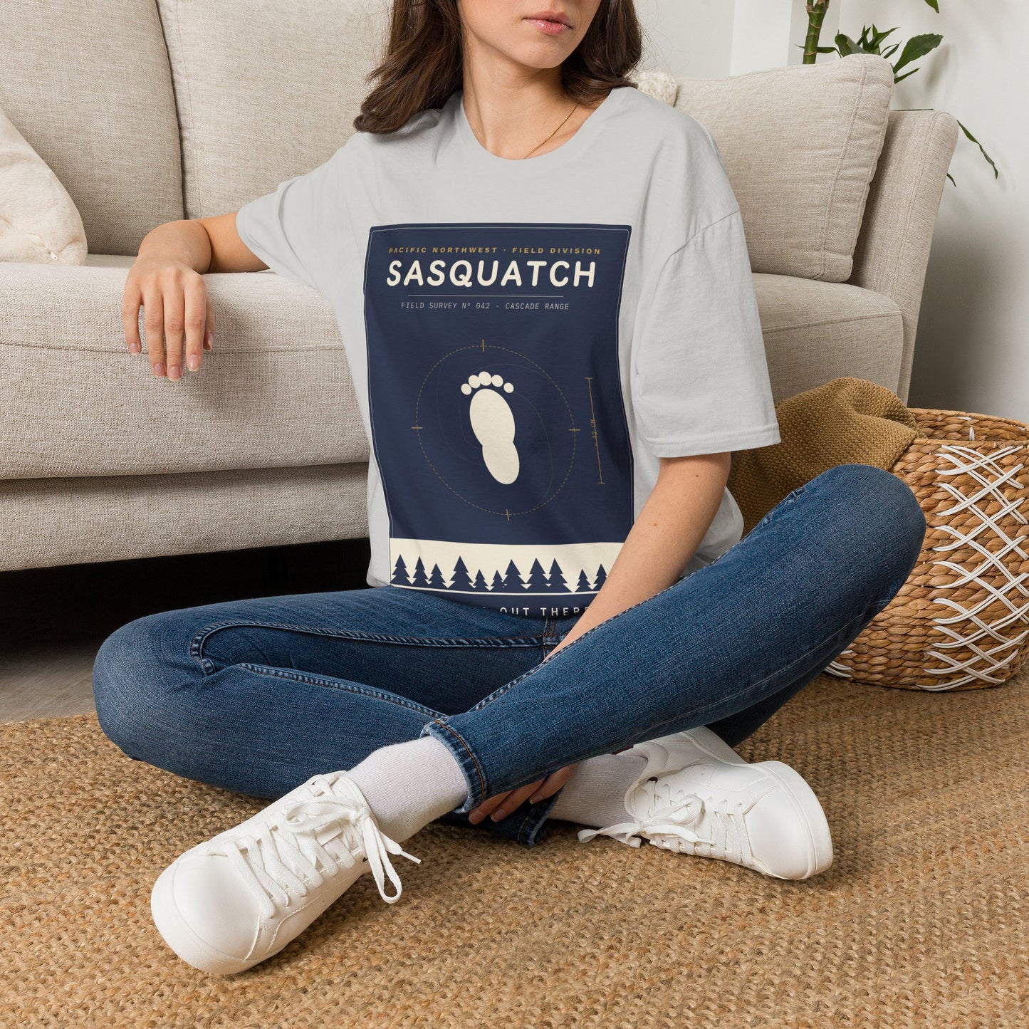 Sasquatch Graphic T-Shirt — Vintage Pacific Northwest Bigfoot Tee
