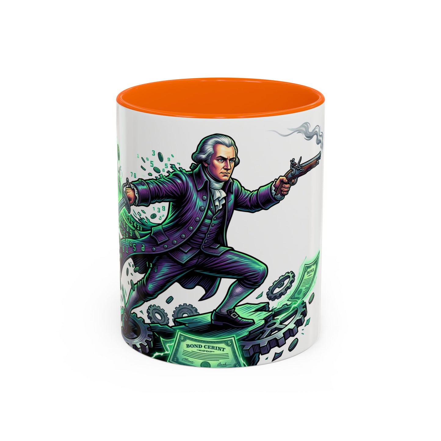 Hamilton 'Revolutionary Cash Cavalier' Accent Coffee Mug (11/15 oz)