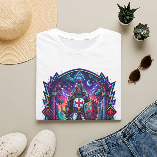 Knights Templar Graphic T-Shirt — Guardians of the Faith Medieval Shield Tee