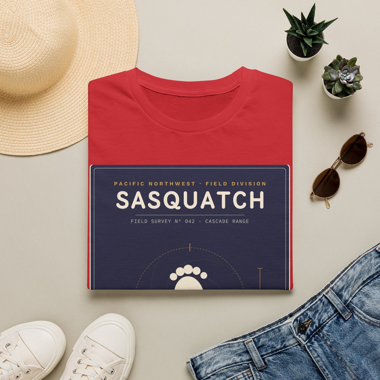 Sasquatch Graphic T-Shirt — Vintage Pacific Northwest Bigfoot Tee