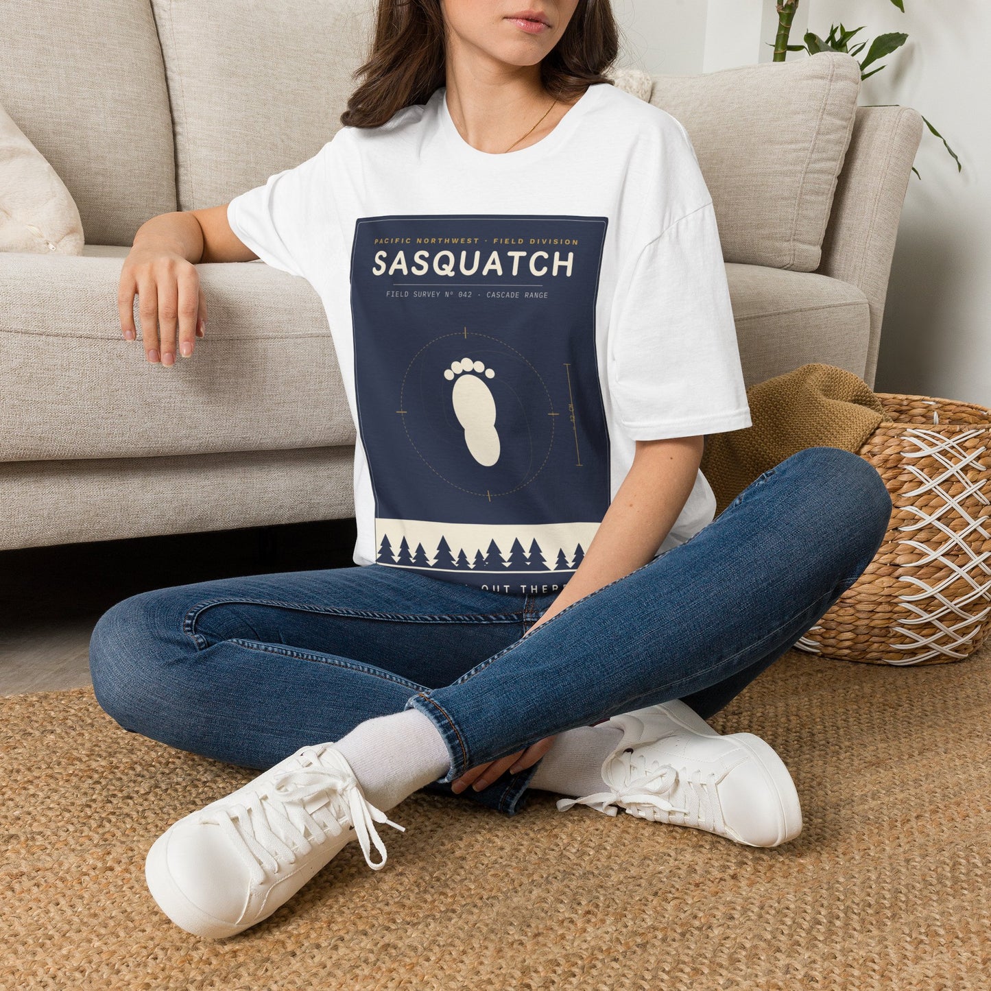 Sasquatch Graphic T-Shirt — Vintage Pacific Northwest Bigfoot Tee