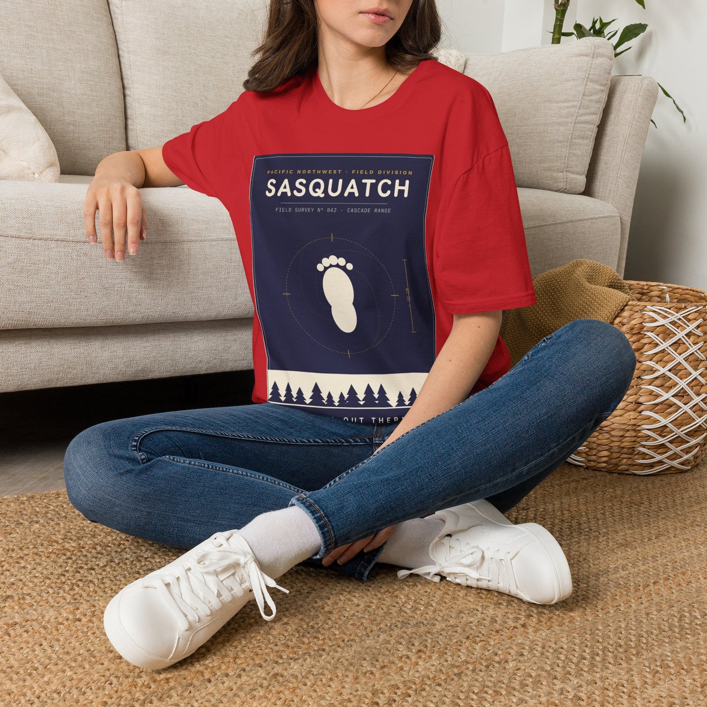 Sasquatch Graphic T-Shirt — Vintage Pacific Northwest Bigfoot Tee