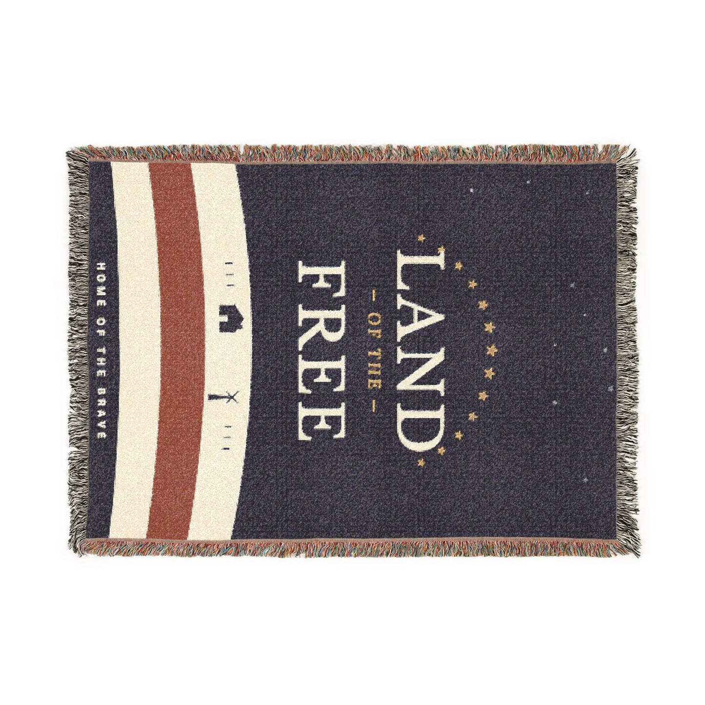 Land of the Free Woven Blanket