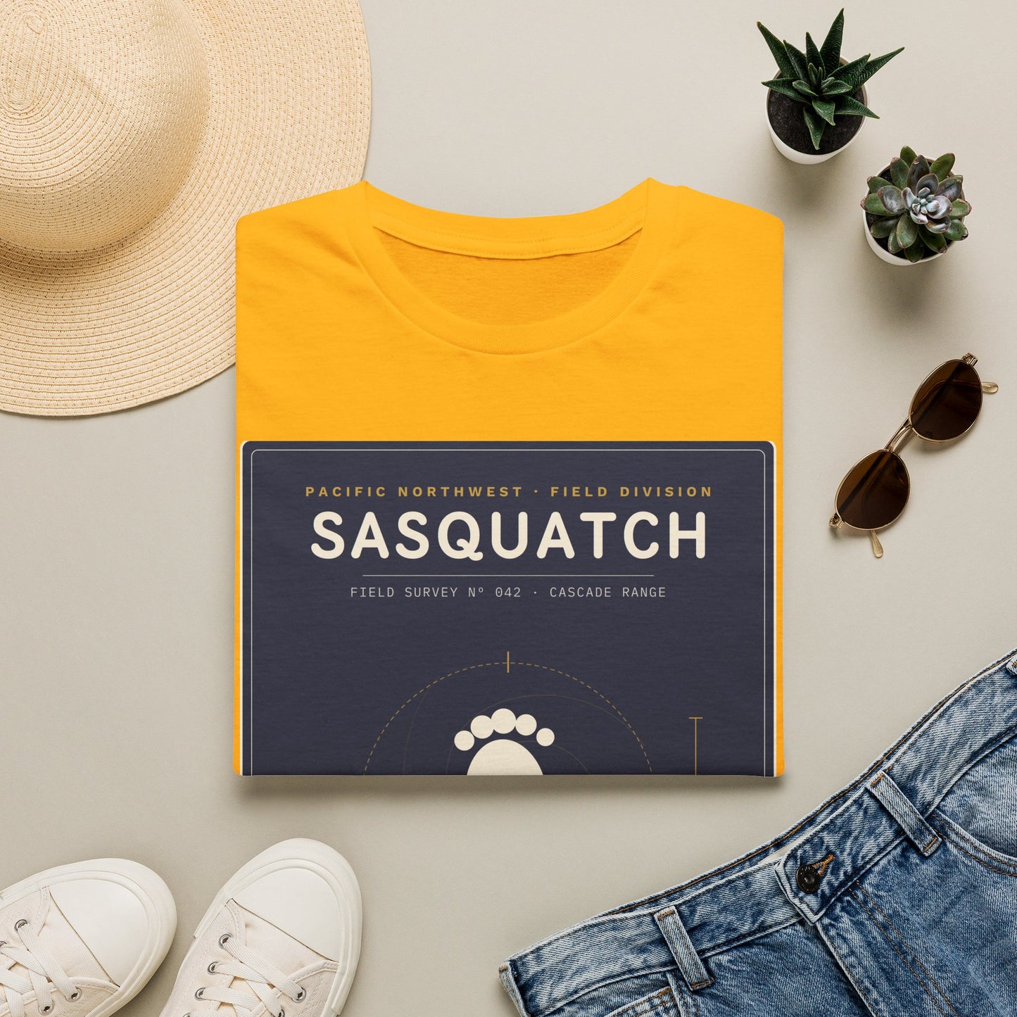 Sasquatch Graphic T-Shirt — Vintage Pacific Northwest Bigfoot Tee