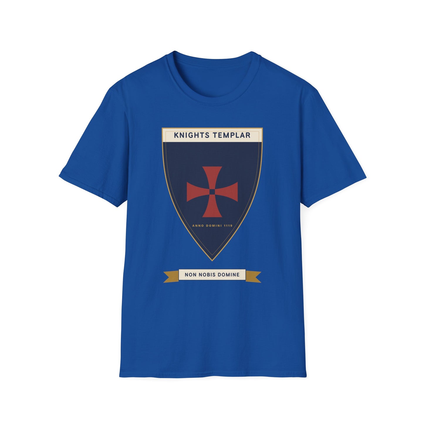 Knights Templar Shield T-Shirt — Vintage Crusader Cross Tee