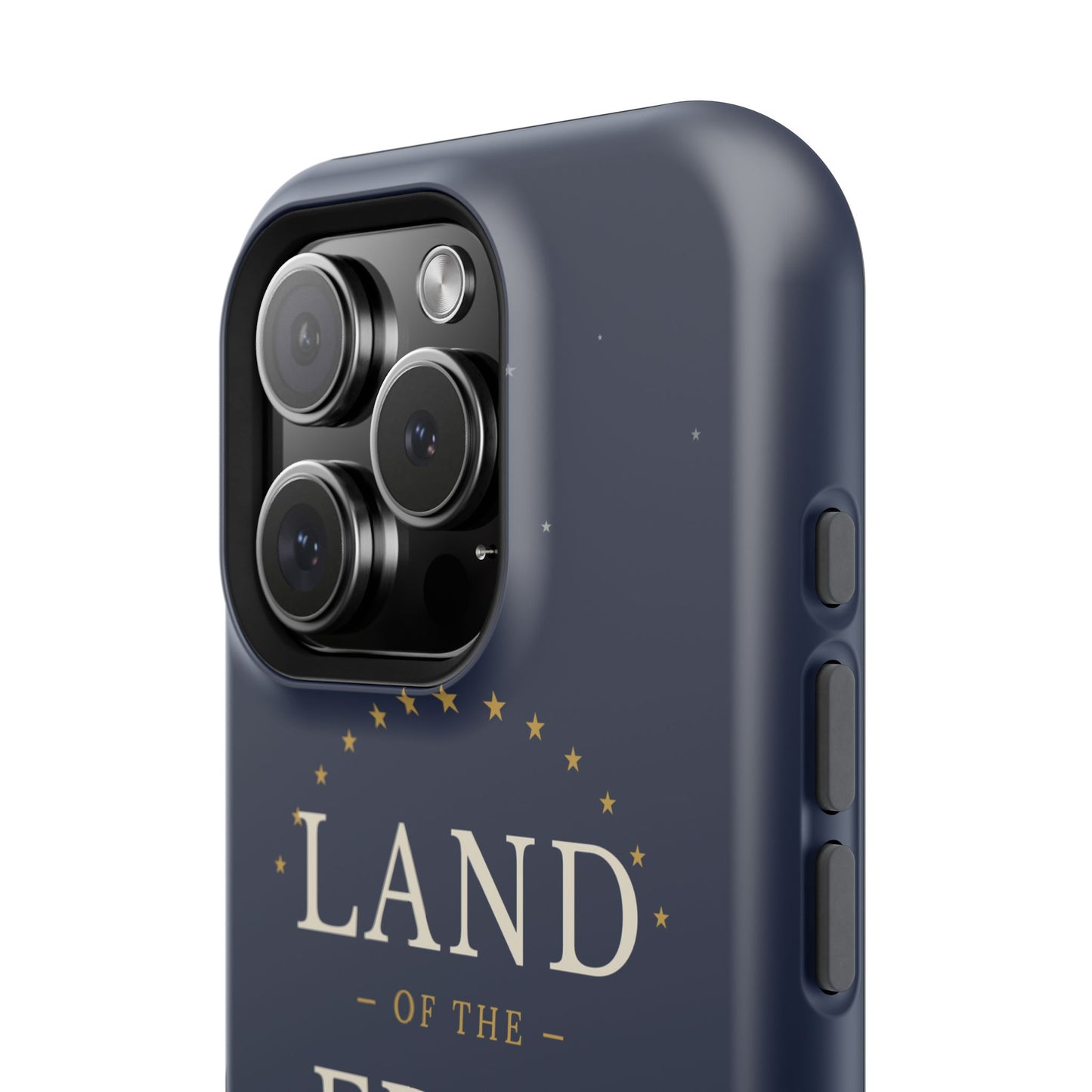 Land of the Free iPhone Impact-Resistant Case — Patriotic Stars & Stripes Phone Cover