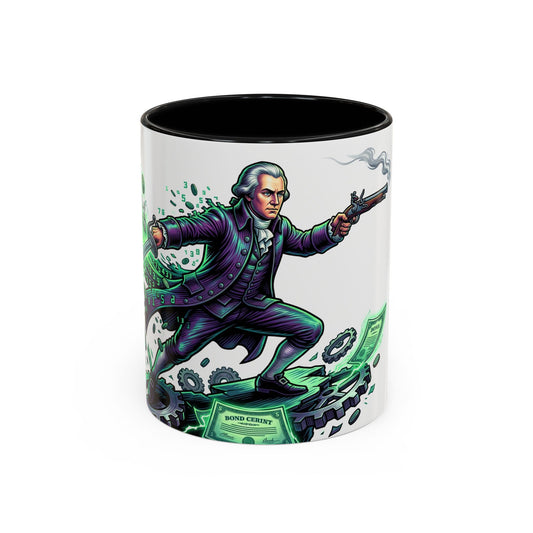 Hamilton 'Revolutionary Cash Cavalier' Accent Coffee Mug (11/15 oz)