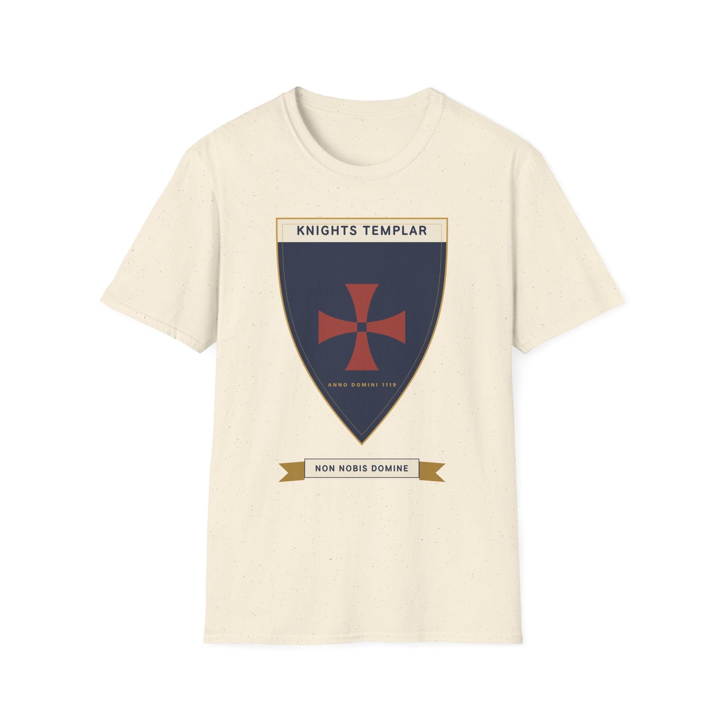 Knights Templar Shield T-Shirt — Vintage Crusader Cross Tee