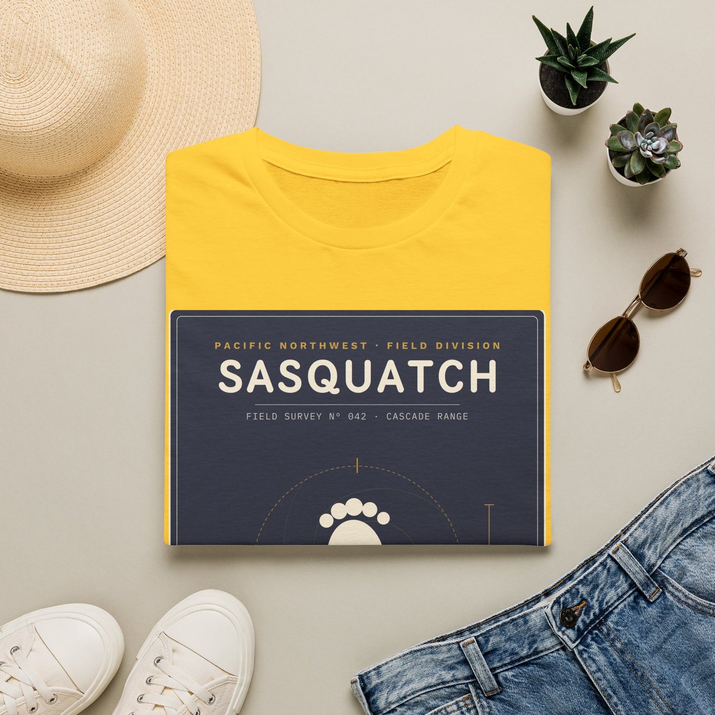 Sasquatch Graphic T-Shirt — Vintage Pacific Northwest Bigfoot Tee