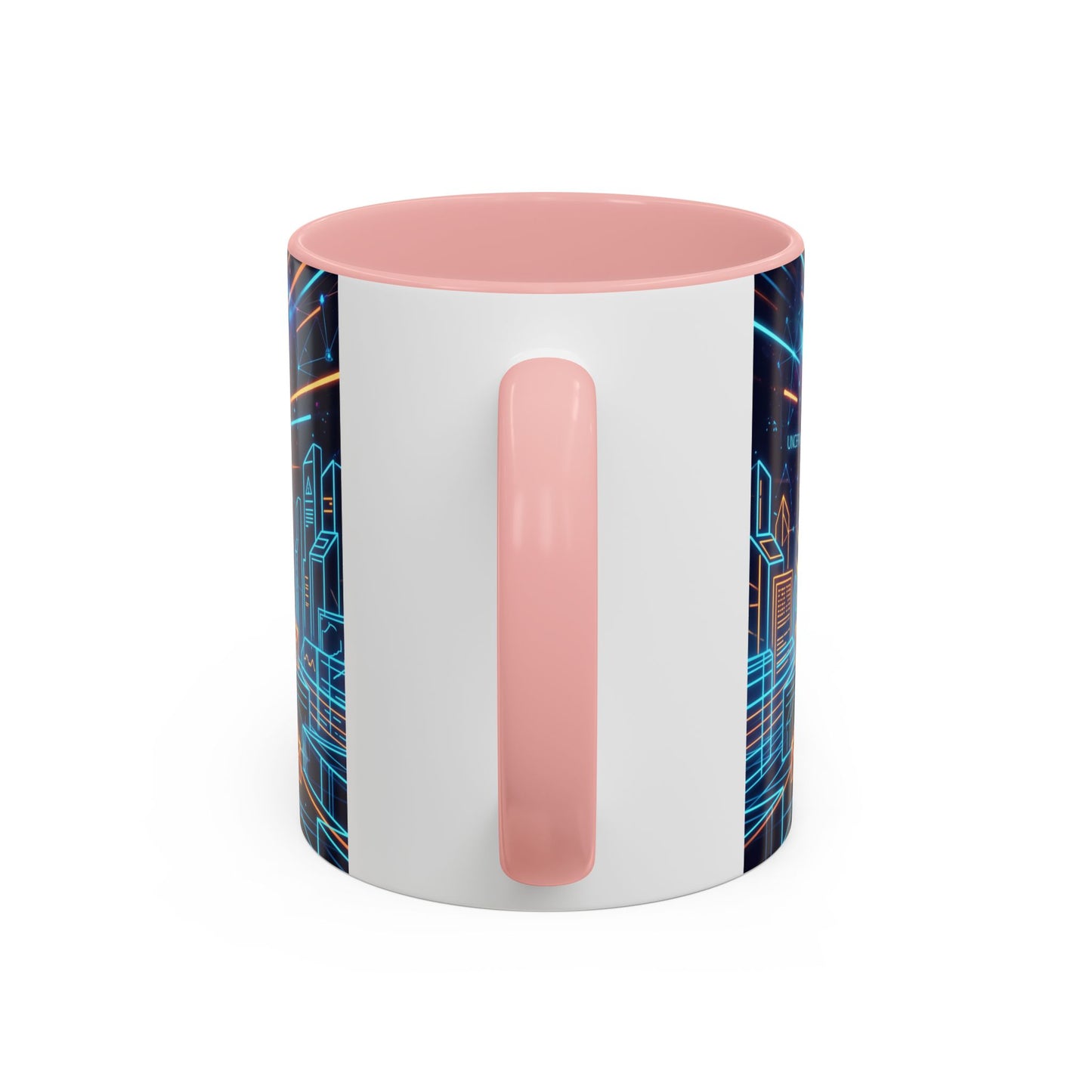 Quantum Mechanics Team Accent Coffee Mug — Cute Scientist Cartoon Design (11/15oz)
