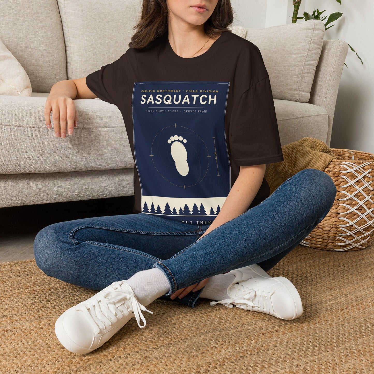 Sasquatch Graphic T-Shirt — Vintage Pacific Northwest Bigfoot Tee