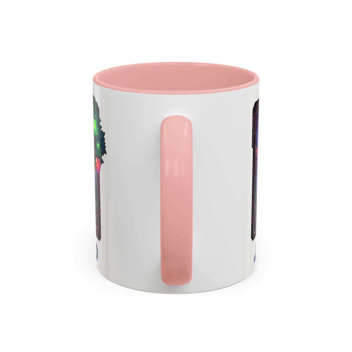Johnny Appleseed Accent Coffee Mug — Colorful Retro Nature Art (11/15oz)