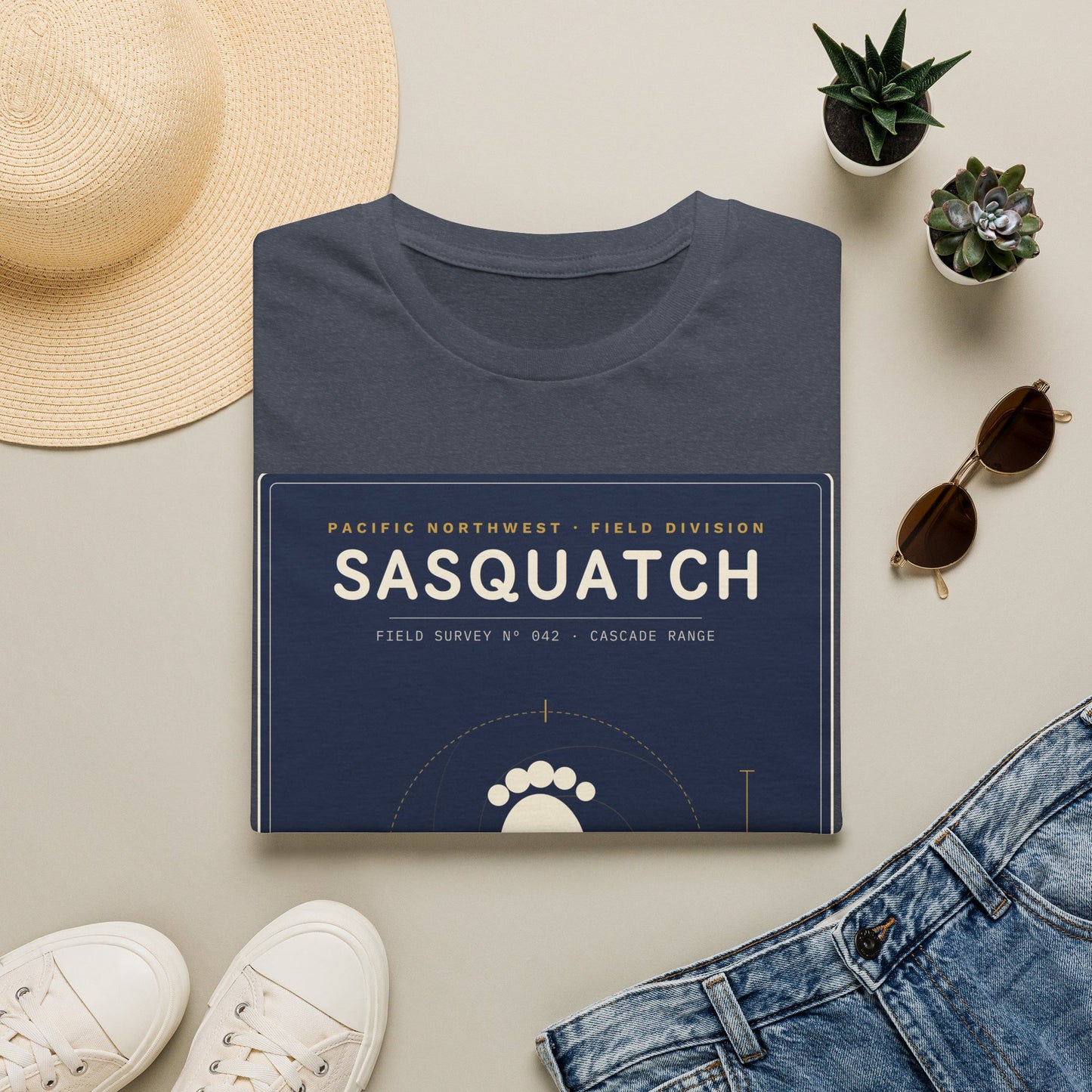 Sasquatch Graphic T-Shirt — Vintage Pacific Northwest Bigfoot Tee
