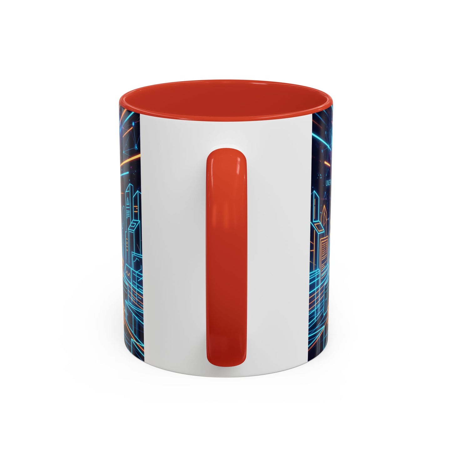 Quantum Mechanics Team Accent Coffee Mug — Cute Scientist Cartoon Design (11/15oz)