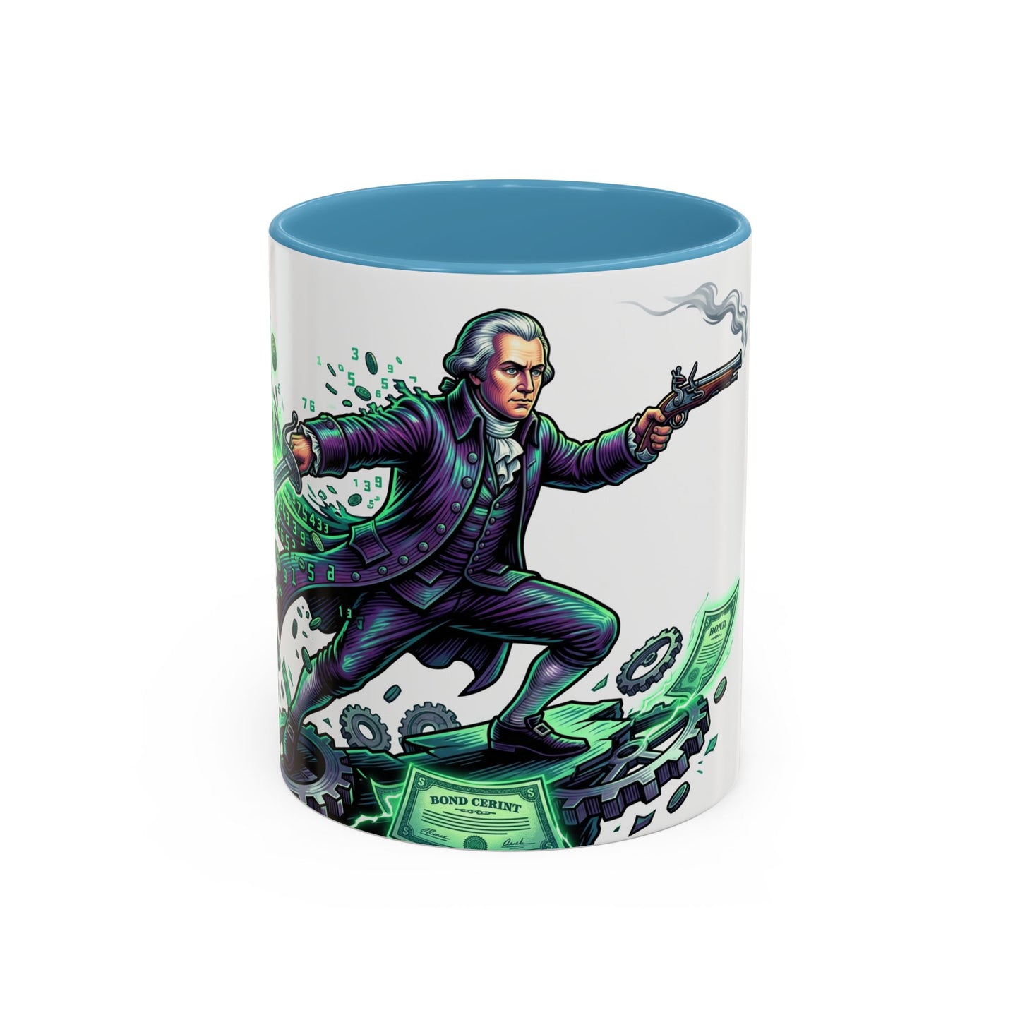 Hamilton 'Revolutionary Cash Cavalier' Accent Coffee Mug (11/15 oz)