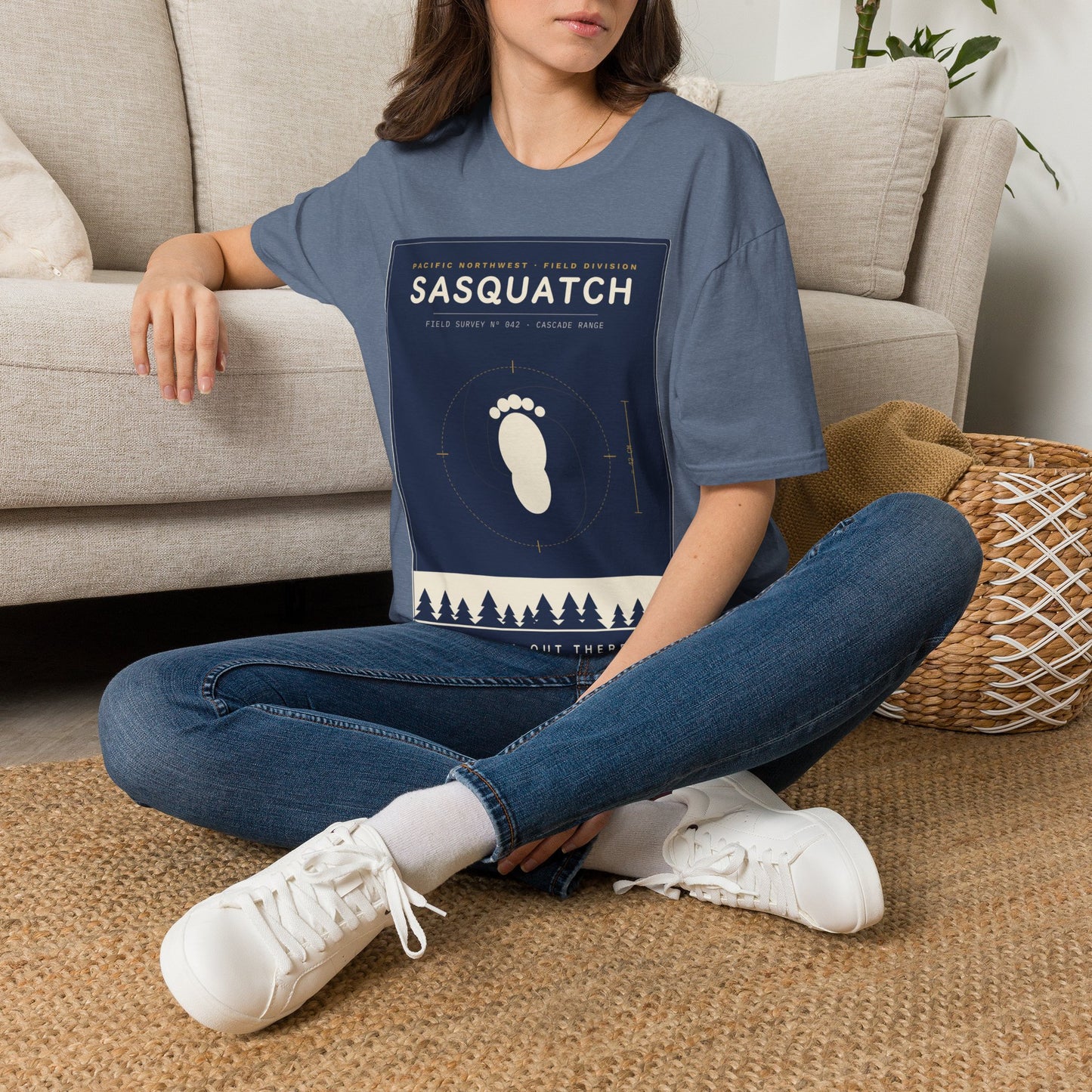 Sasquatch Graphic T-Shirt — Vintage Pacific Northwest Bigfoot Tee