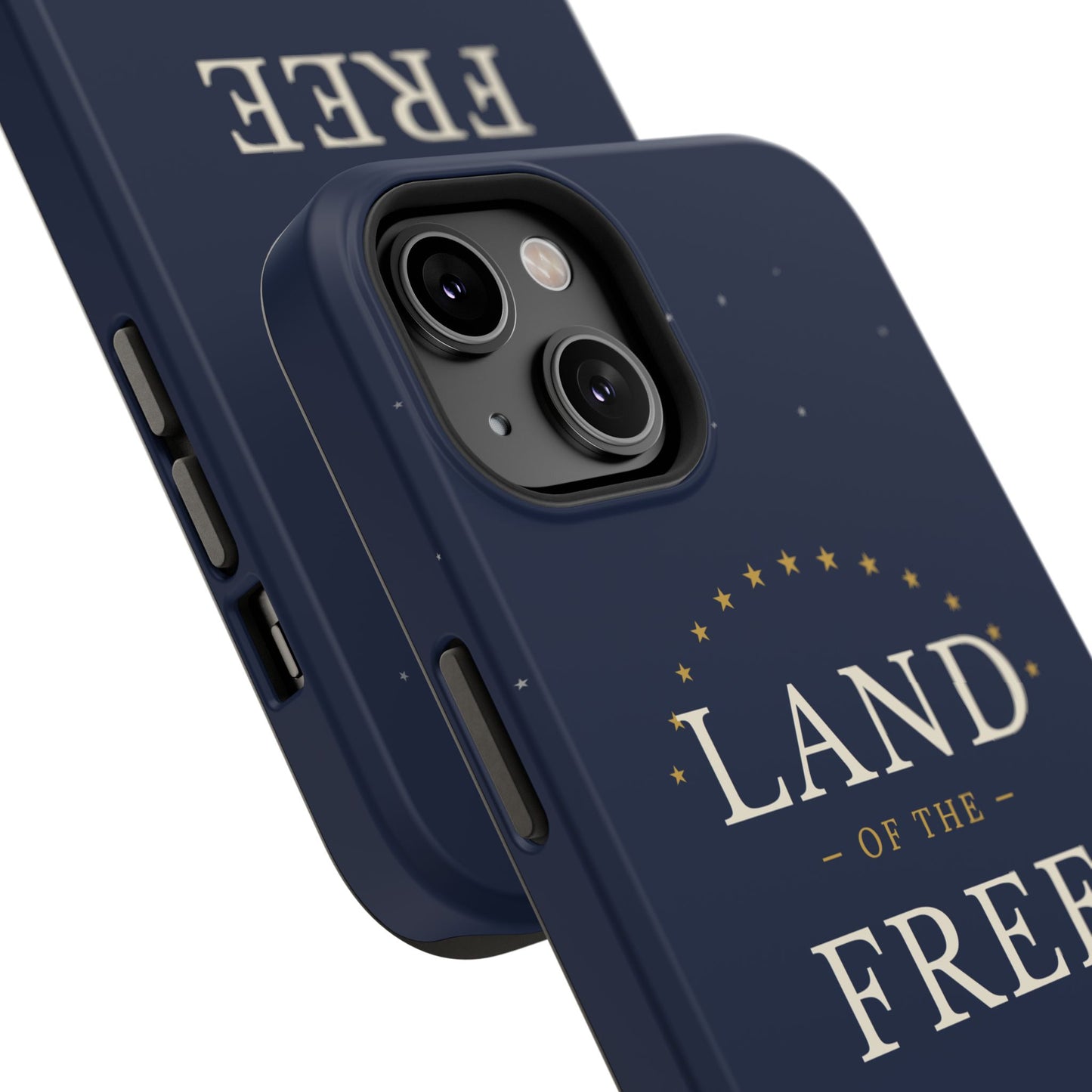 Land of the Free iPhone Impact-Resistant Case — Patriotic Stars & Stripes Phone Cover