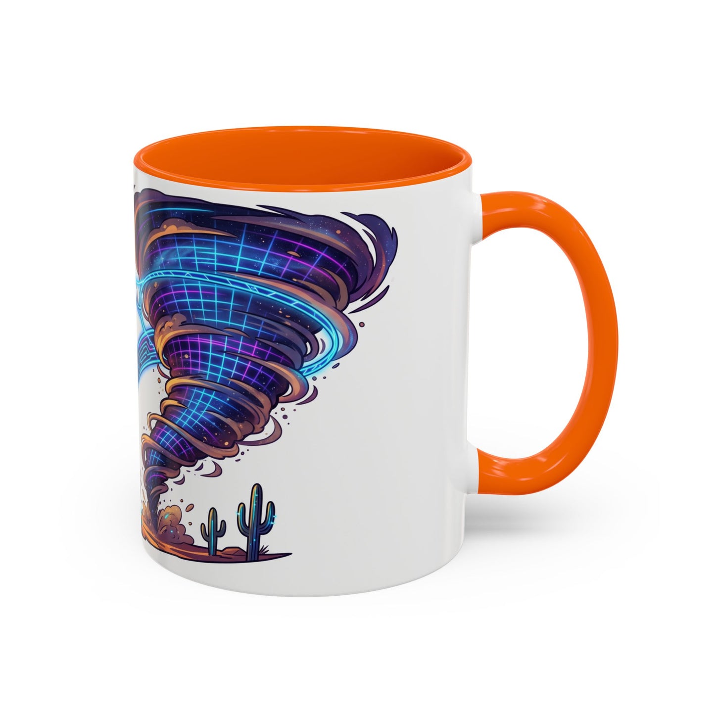 Cowboy vs. Tornado Accent Coffee Mug — Western Fantasy 11oz/15oz