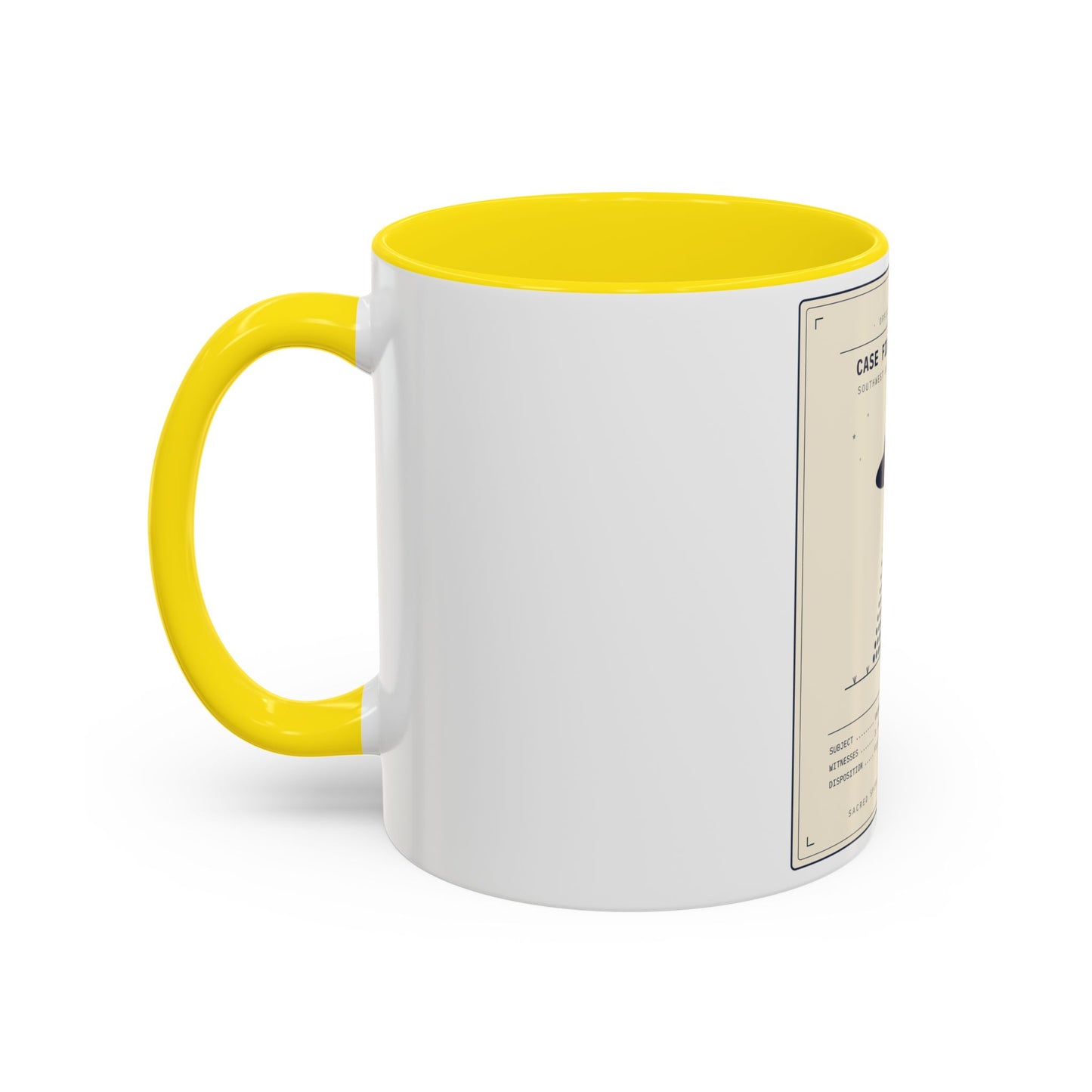 UFO Case File Coffee Mug — Declassified Alien Abduction Design (11/15oz)