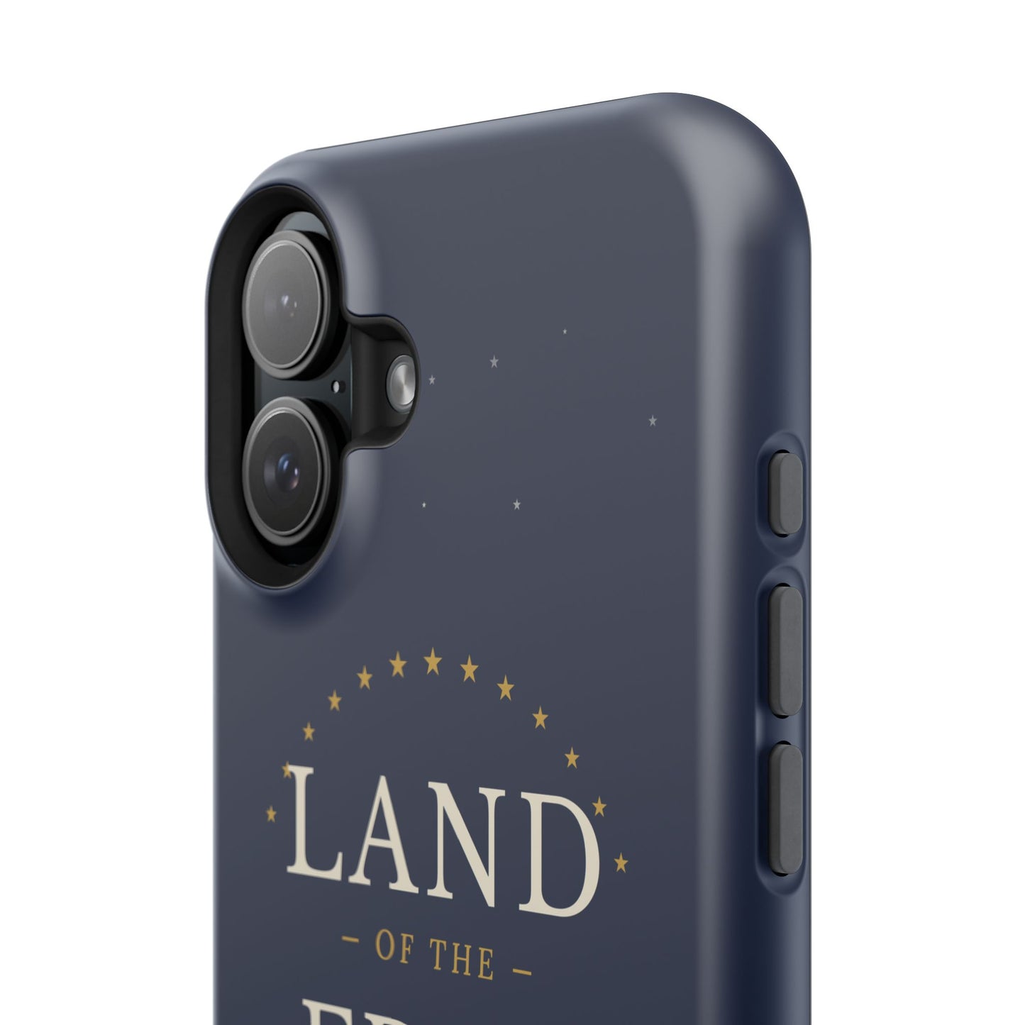 Land of the Free iPhone Impact-Resistant Case — Patriotic Stars & Stripes Phone Cover